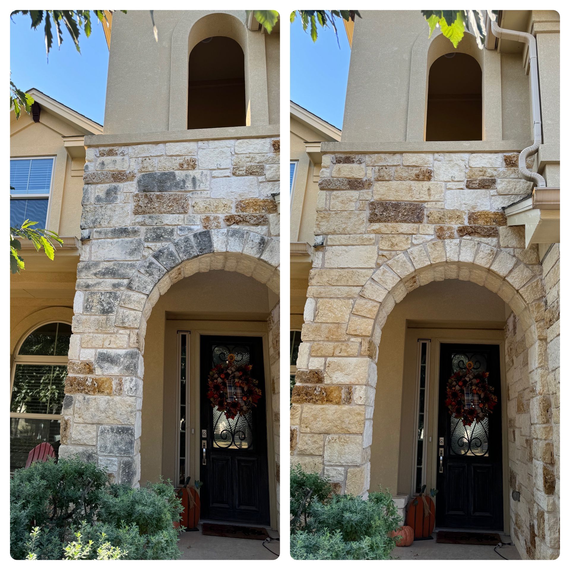 Before and After House Wash