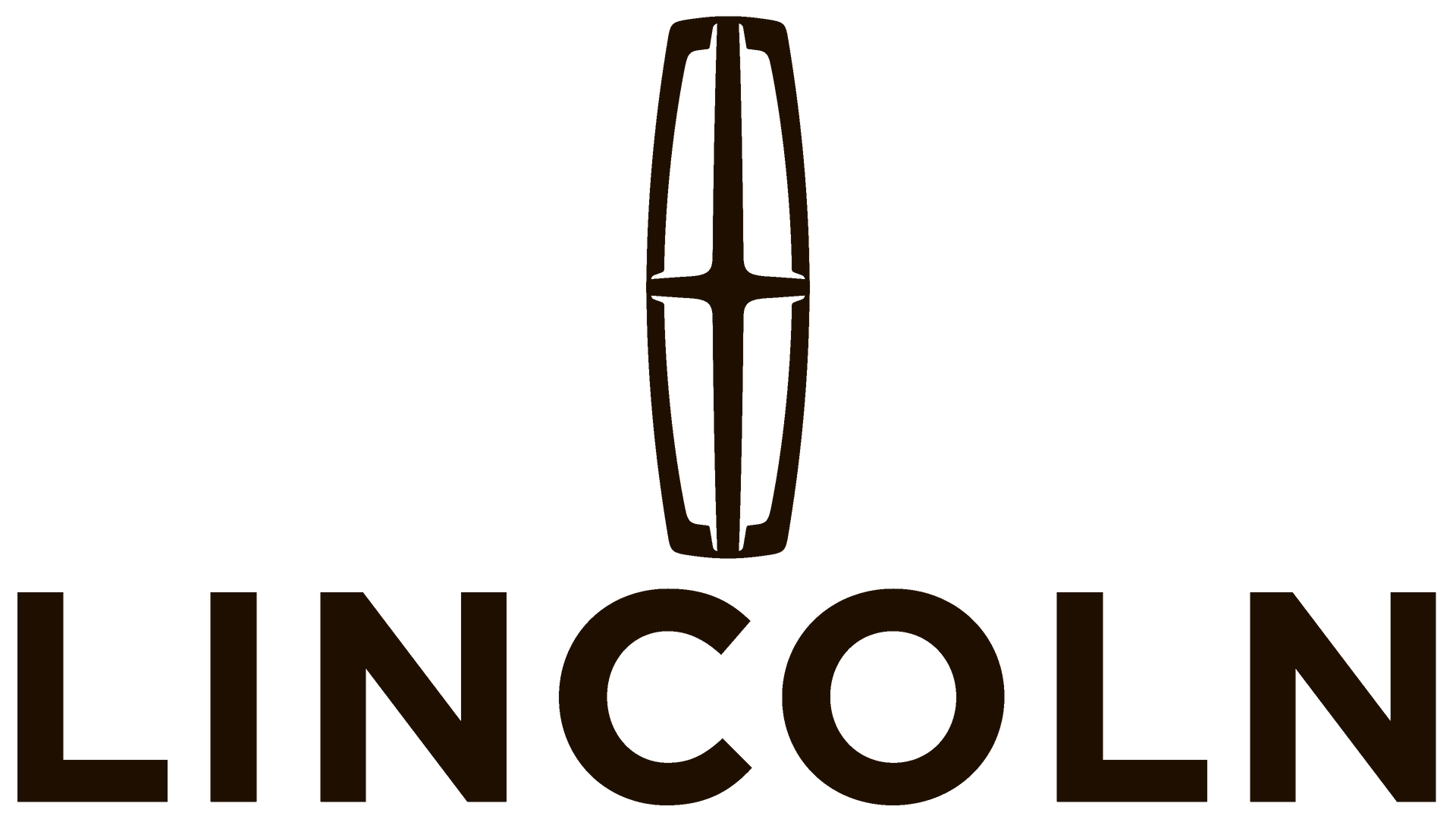 A black and white lincoln logo on a white background.