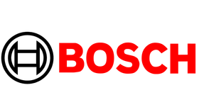 The bosch logo is red and black on a white background.