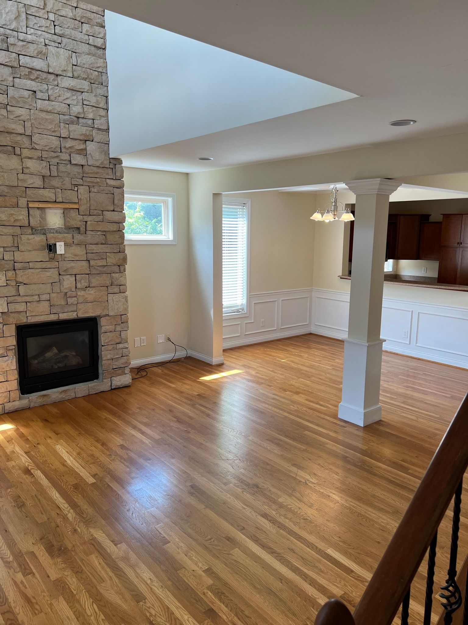 Crescent Avenue Townhomes - Living Room with fire place