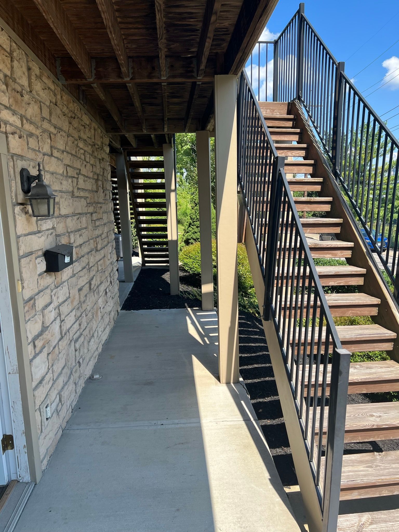 Crescent Avenue Townhomes - Staircase to apartments