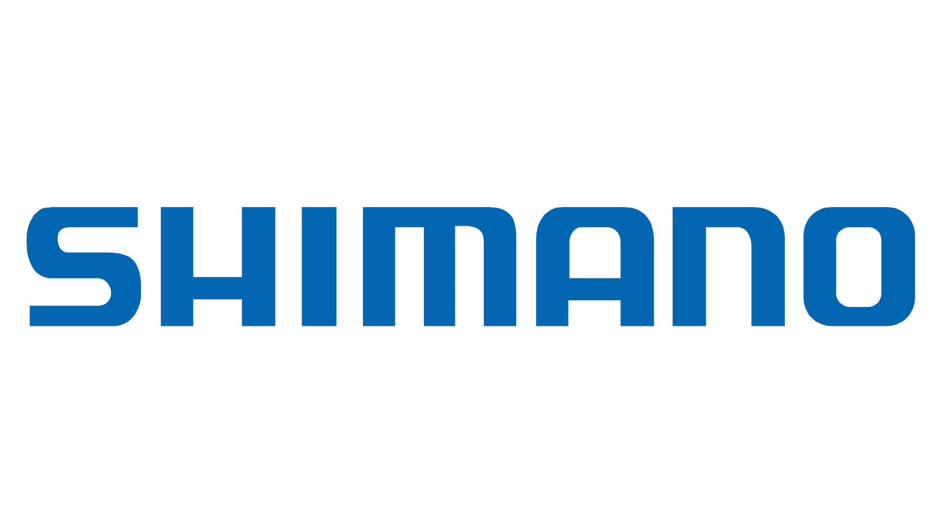 The shimano logo is blue and white on a white background.