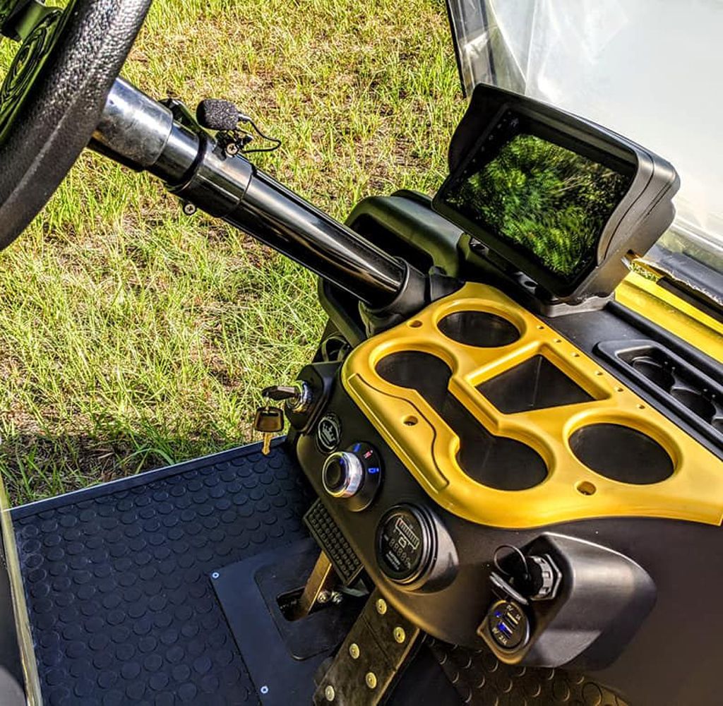 Golf cart front panel