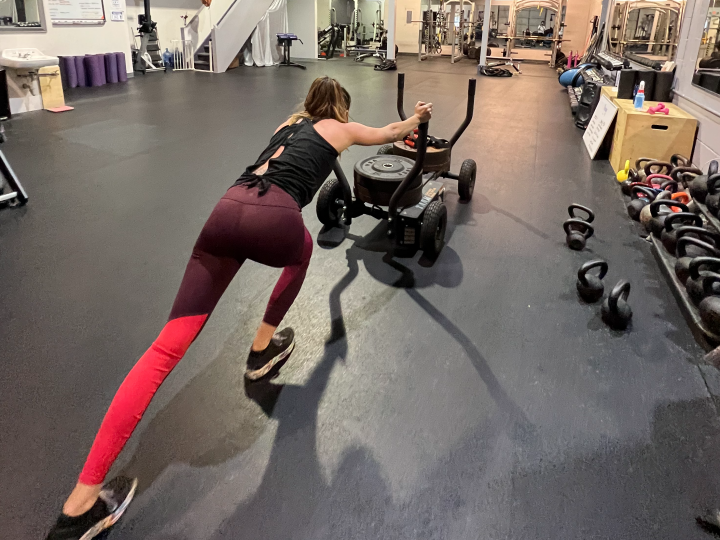 Woman working out