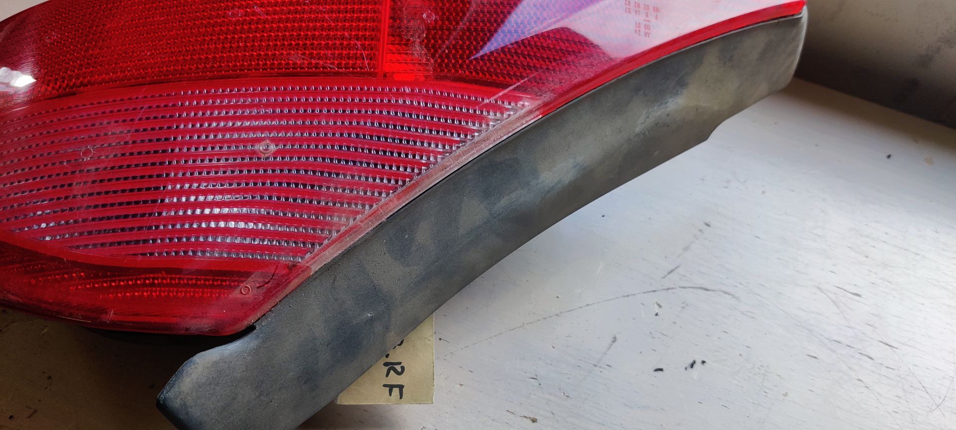 Lancia Ypslion achterlicht rechts.