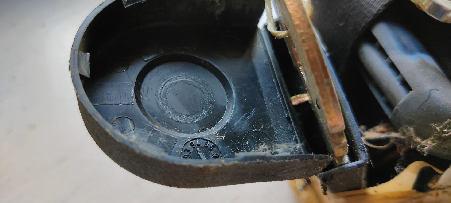 VW Golf 1 Cabrio, rolgordel rechtsvoor.