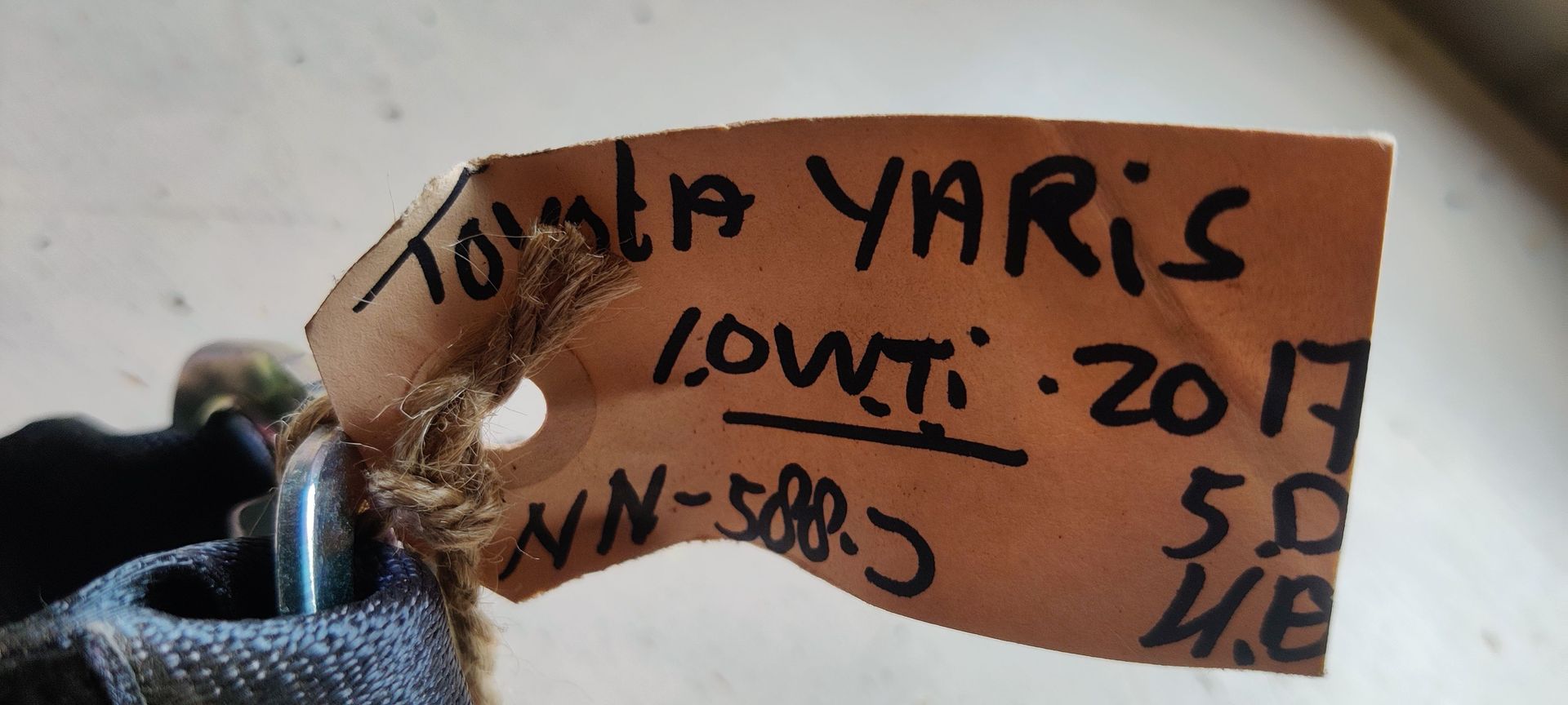 Toyota Yaris gordel rechtsachter.