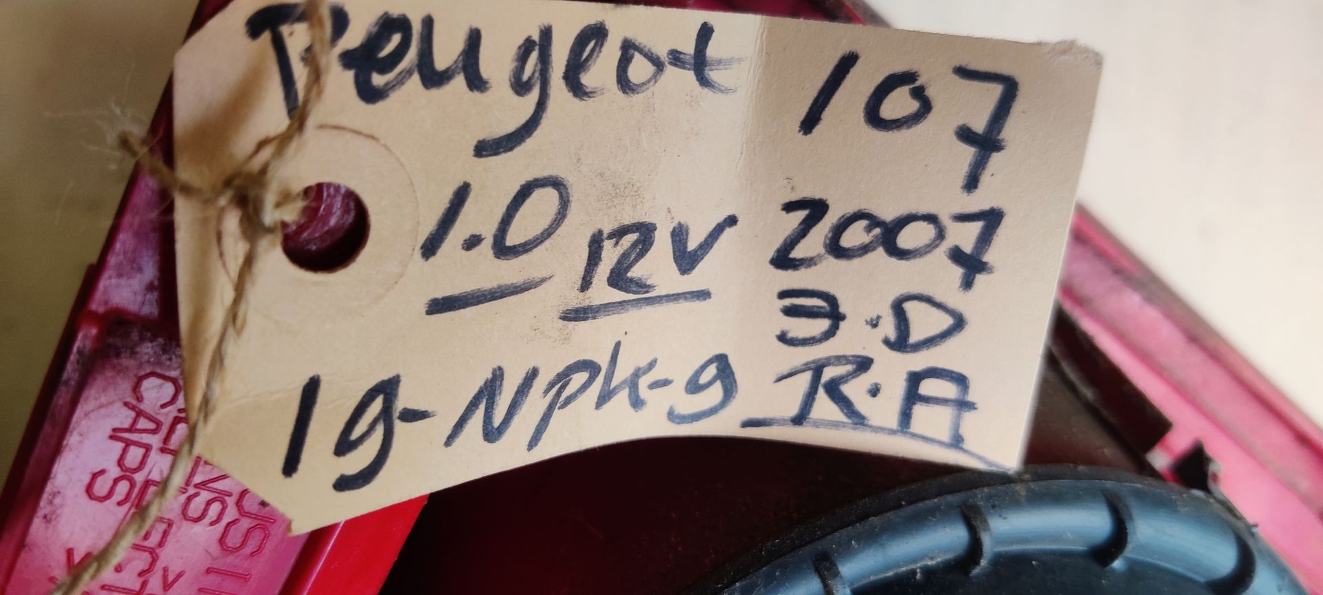 Peugeot 107 achterlicht rechts.