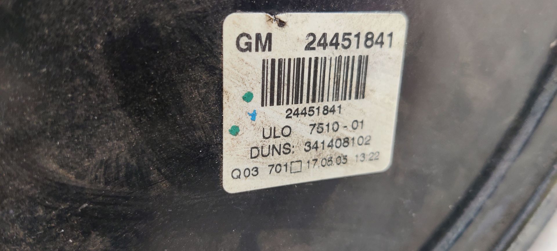 Opel Zafira B achterlicht links.