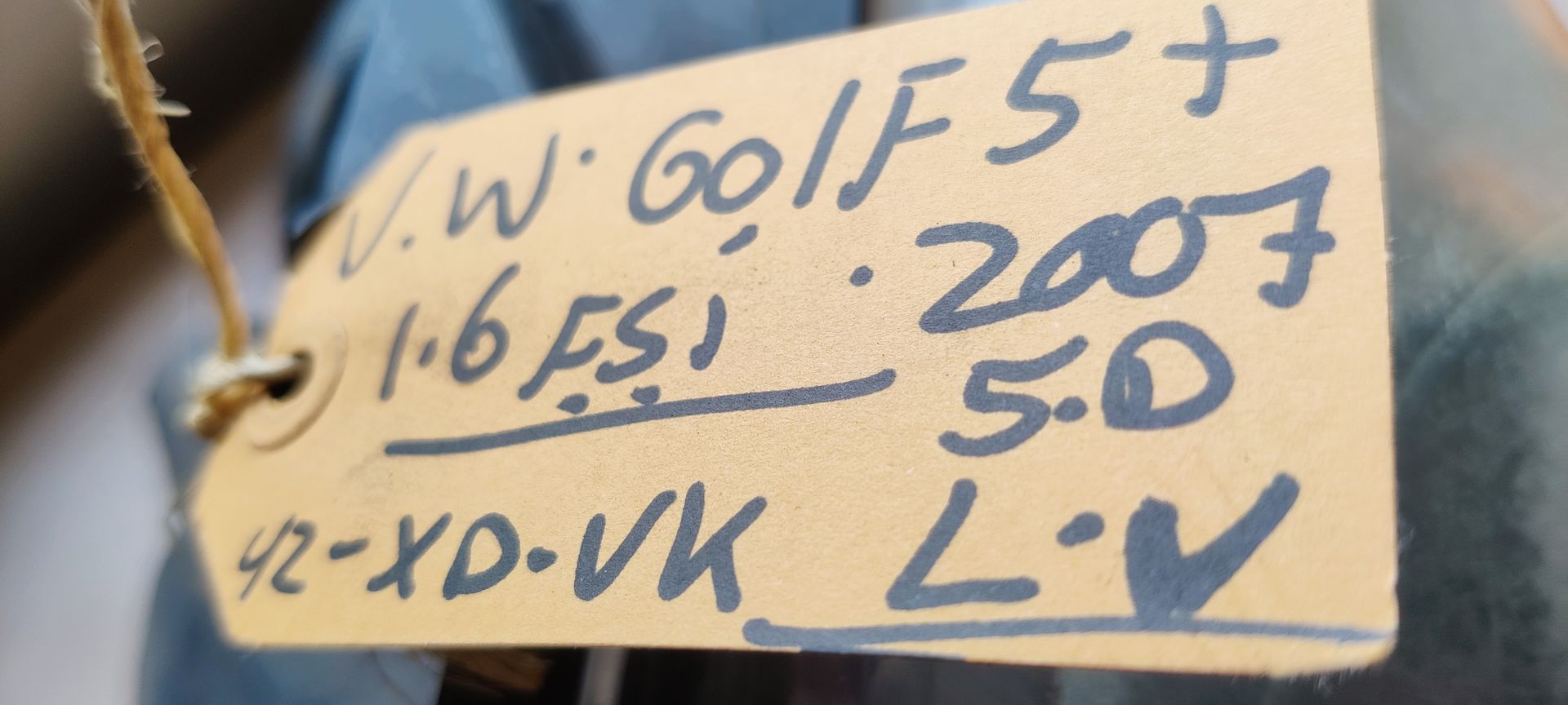 VW Golf 5 plus, koplamp links.