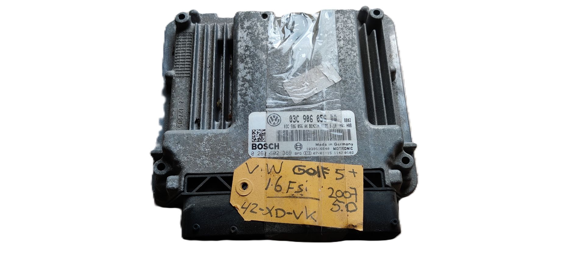 VW Golf 5 plus, computer motormanagement.