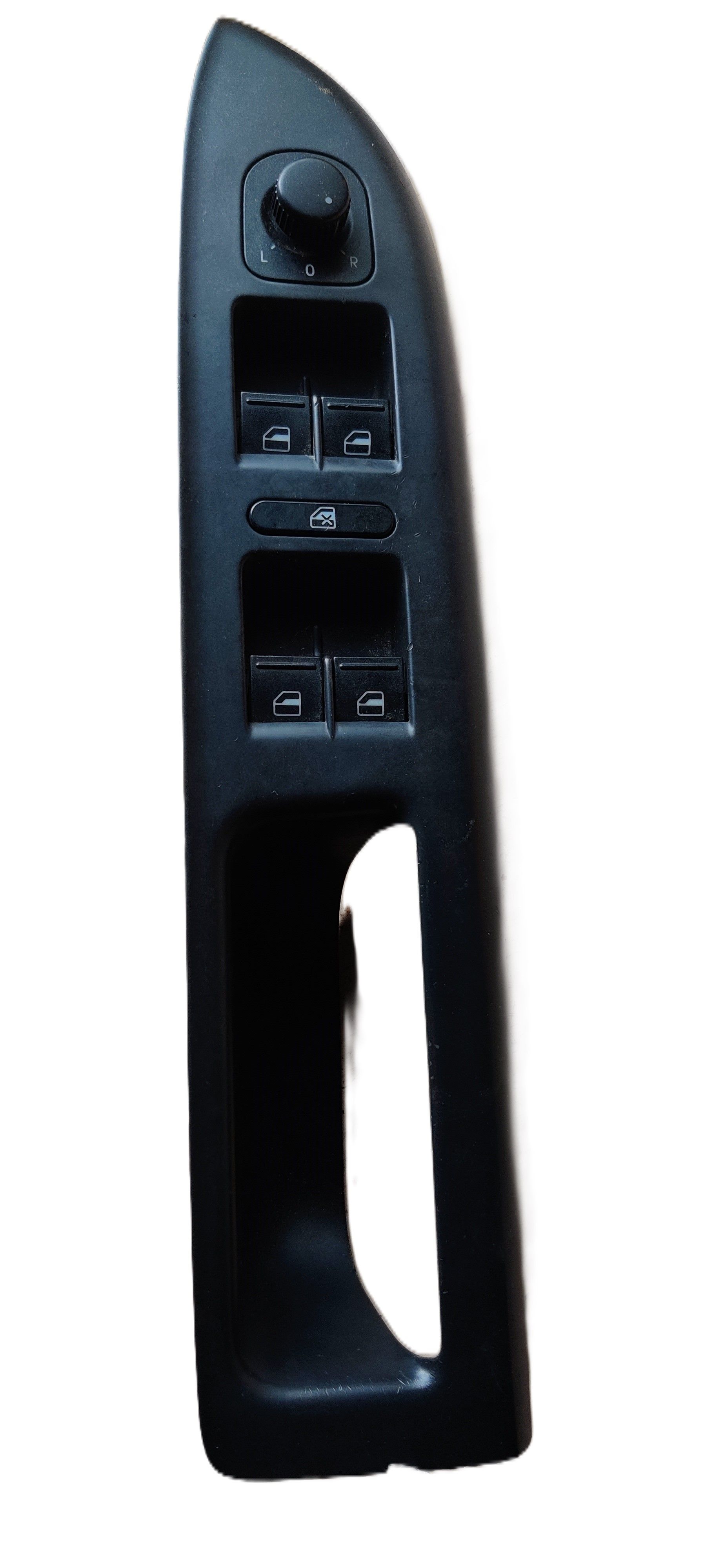 VW Golf 5 plus, spiegelverstelling en raamschakelaar linkerdeur.