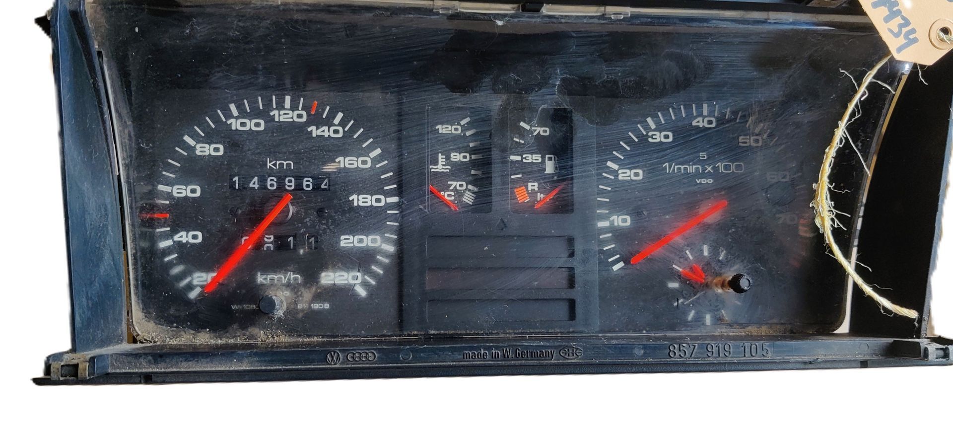 Audi 80 GT Coupe dashboard tellerset.