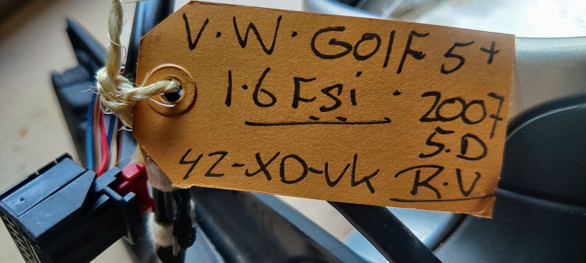 VW Golf 5 plus, spiegel rechts.