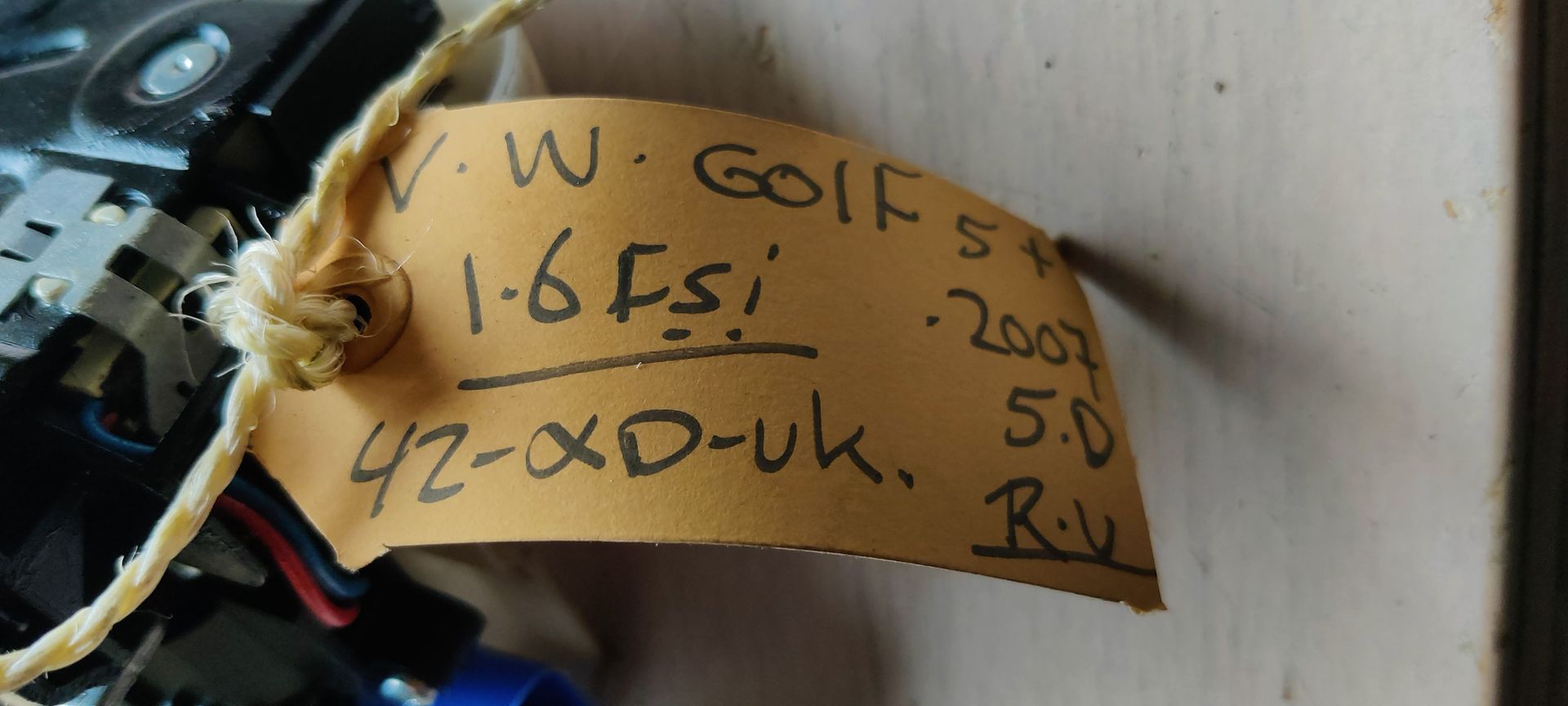 VW Golf 5 plus, deurslot linksvoor.