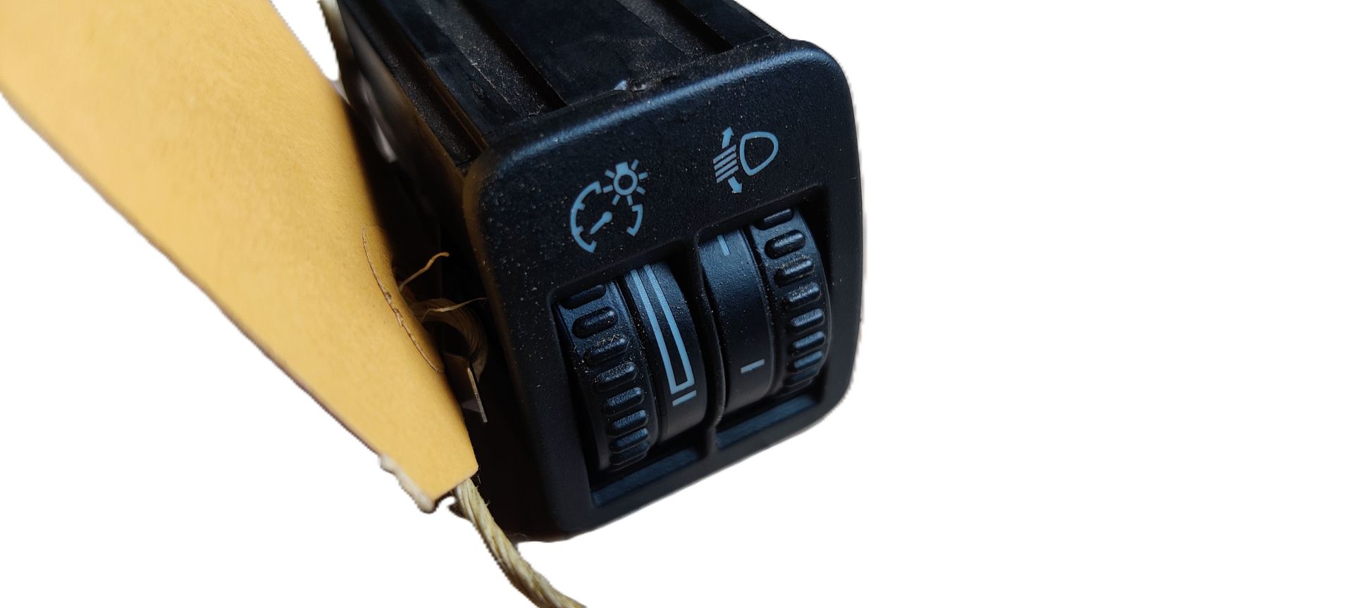 VW Golf 5 plus, koplamphoogte  schakelaar.