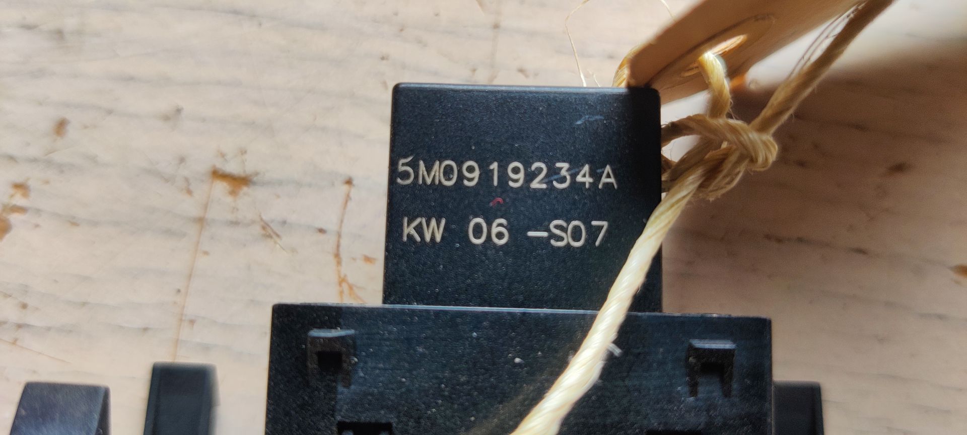 VW Golf 5 plus, airbag aanduiding in dashboard.