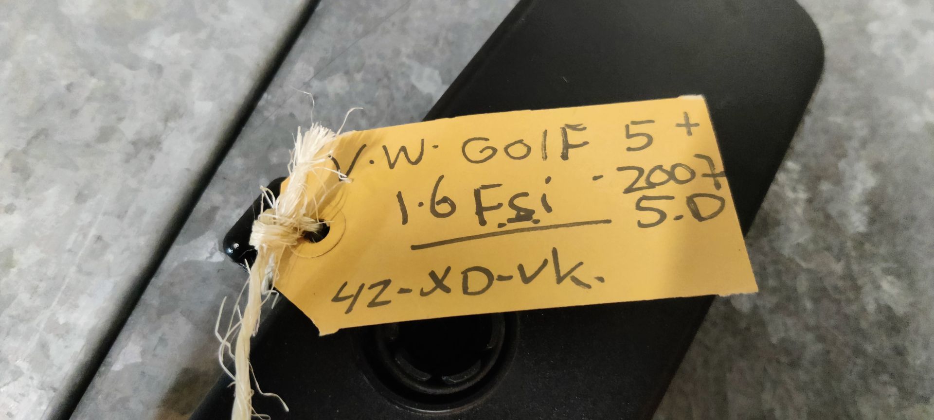 VW Golf 5 plus, binnenspiegel met nachtstand.