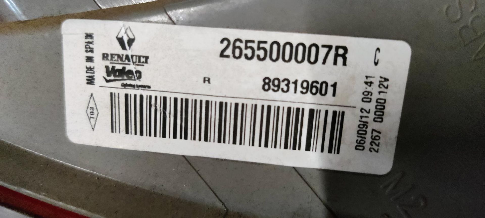 Renault Megane type 3, achterlicht rechts