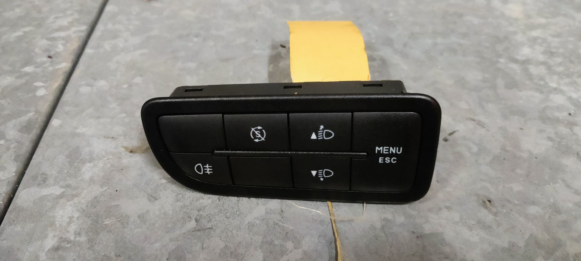 Alfa Romeo MiTo start/stop, mistlicht en menuknop.