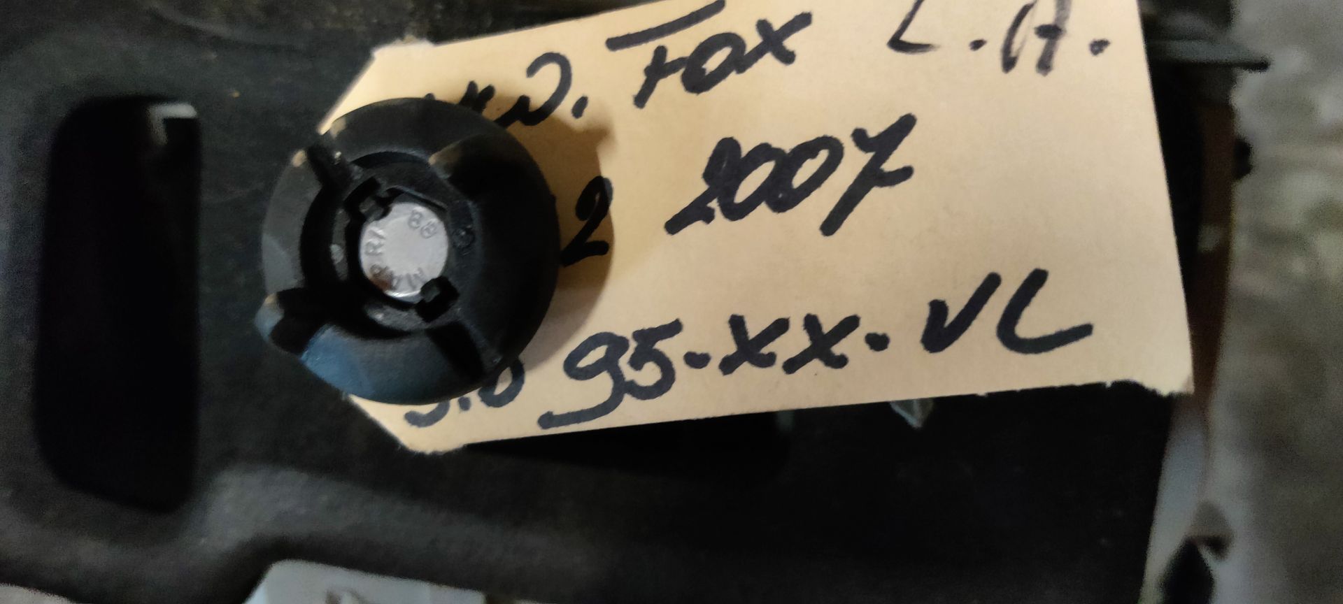 VW Fox uit 2007, linker achterlicht.