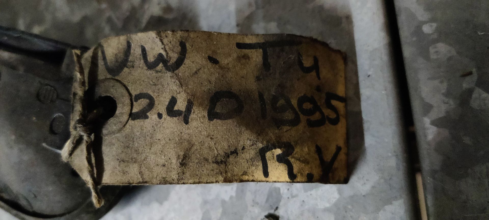 VW Transporter T4 deurslot rechtsvoor.