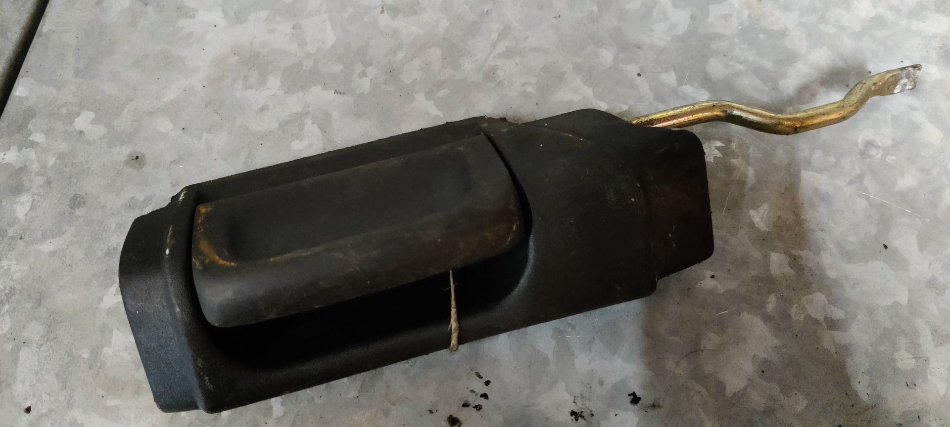 VW Transporter T4 schuifdeur opener zijdeur binnenzijde.