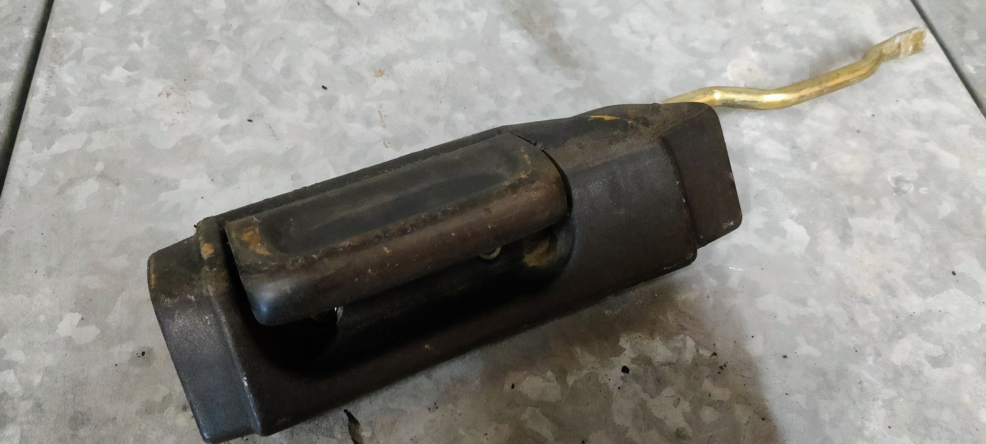 VW Transporter T4 schuifdeuropener zijdeur binnenzijde.