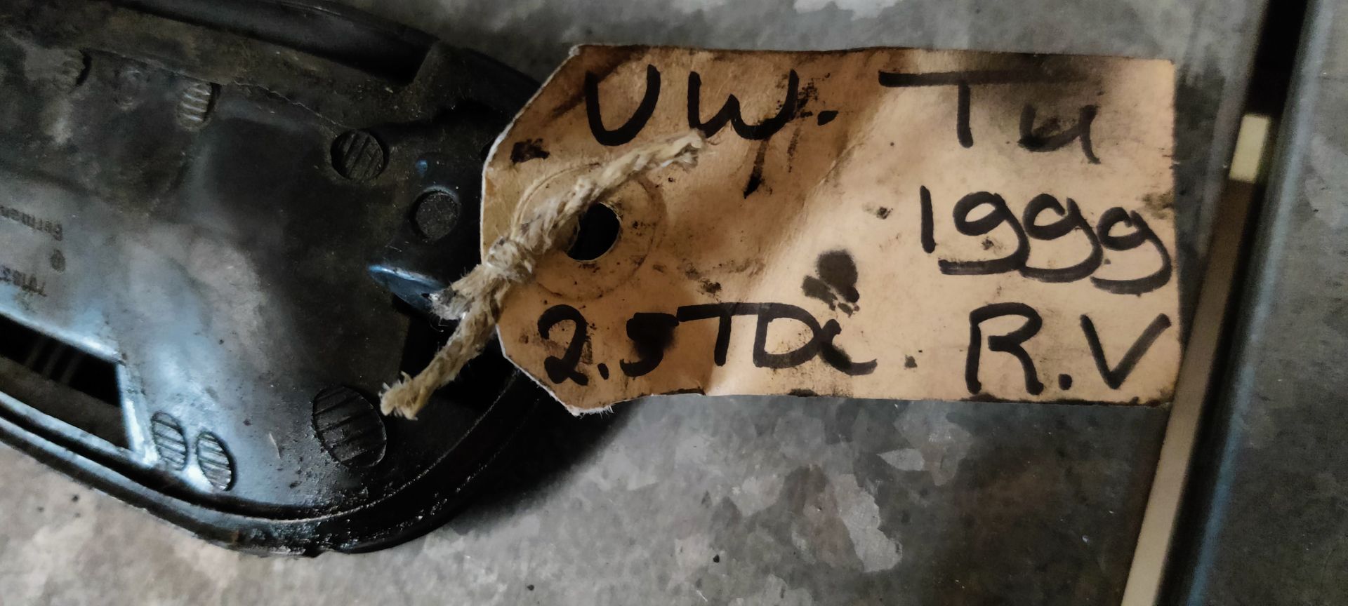 VW Transporter T4, 2.5 TDi, rechter deurslot zonder sleutel.