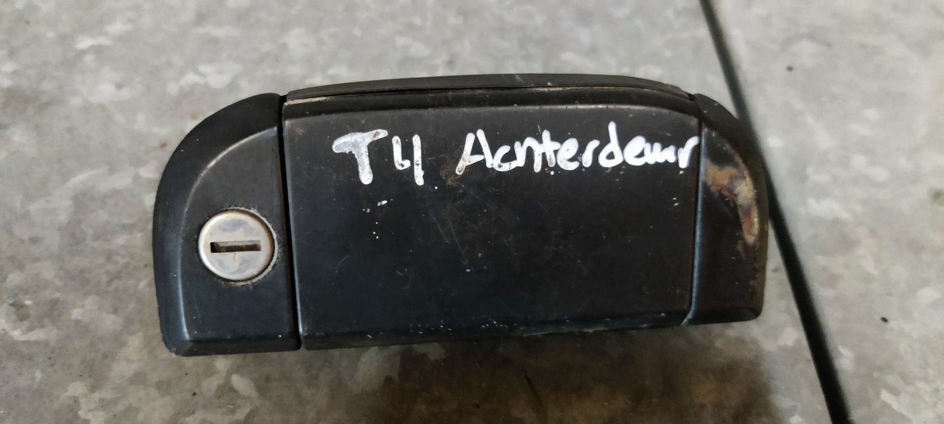 VW Transporter T4, achterdeurslot sleutel.