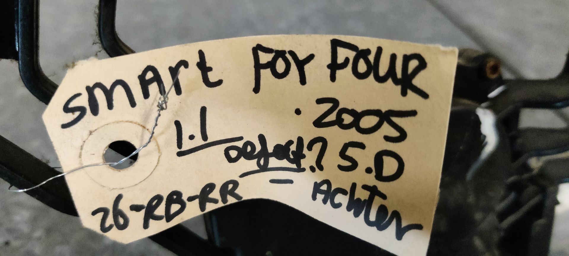 Smart ForFour achterwisser motor.