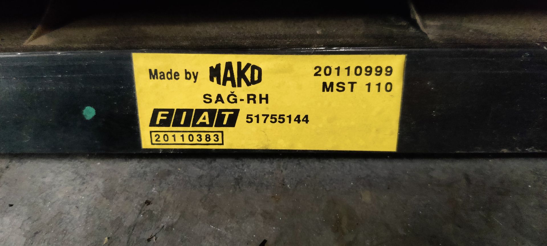 Fiat Doblo rechter achterlicht uit 2007.