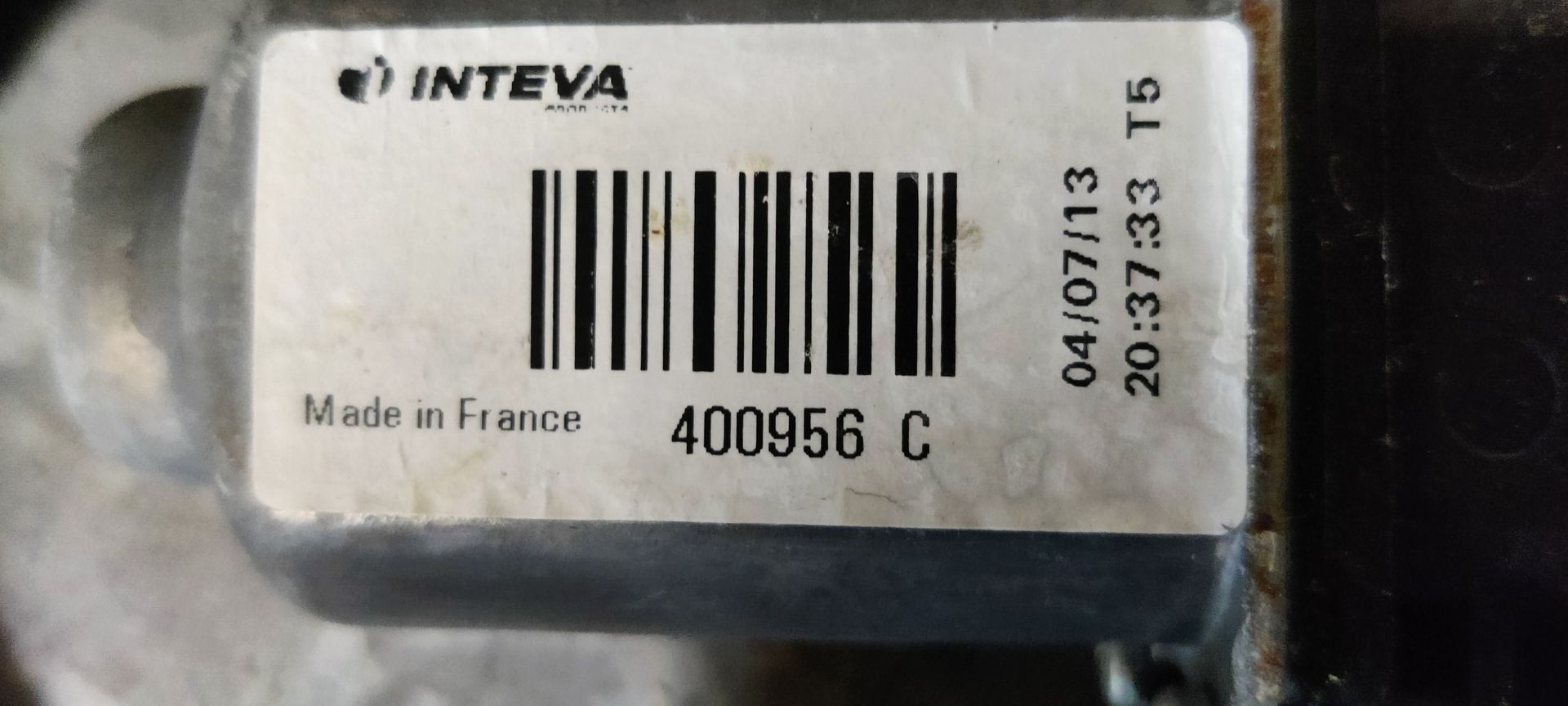 Renault Twingo rechtvoor ruitmechaniek, portierruitmotor met kabels.