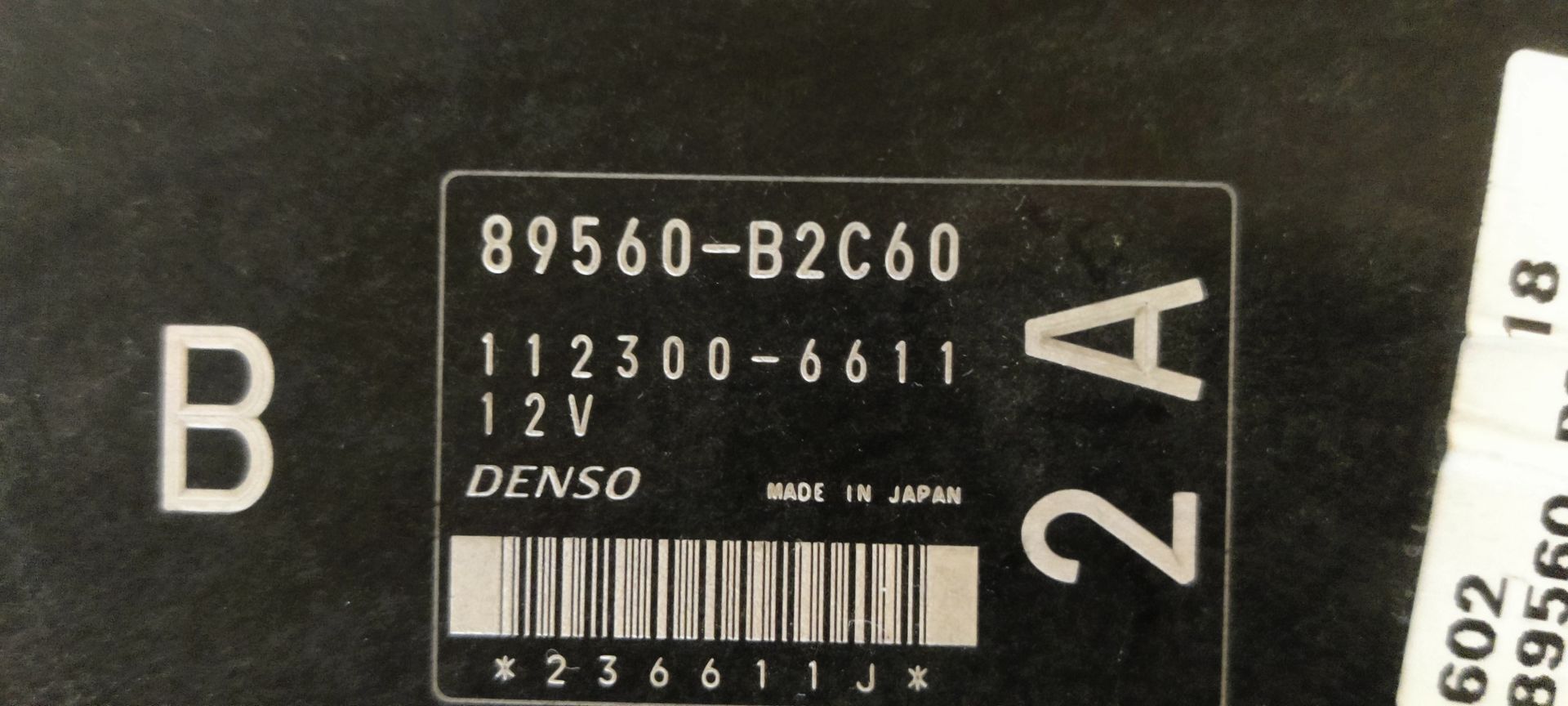 Daihatsu Cuore computer tbv contactslot uit 2008.