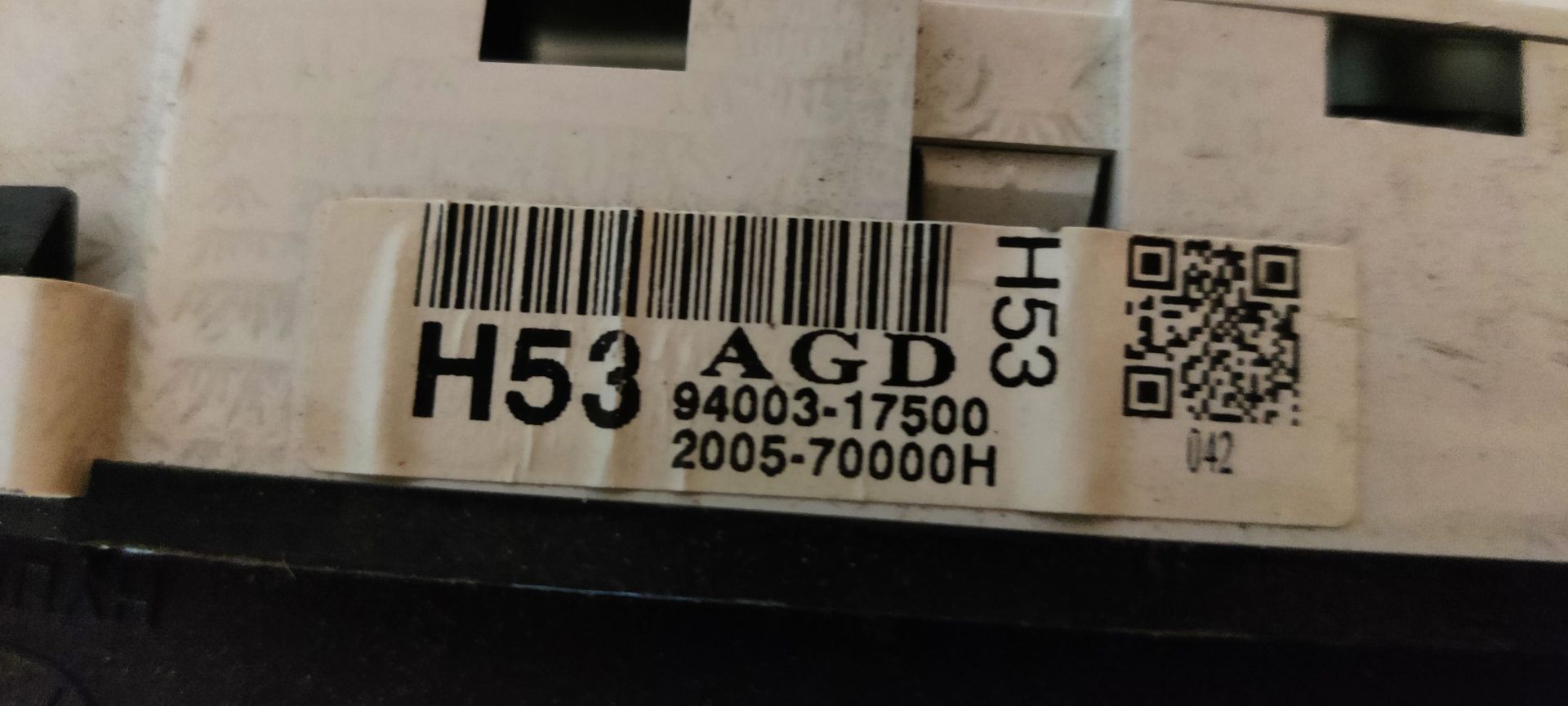 Hyundai Matrix dashboard kilometerteller uit 2006.