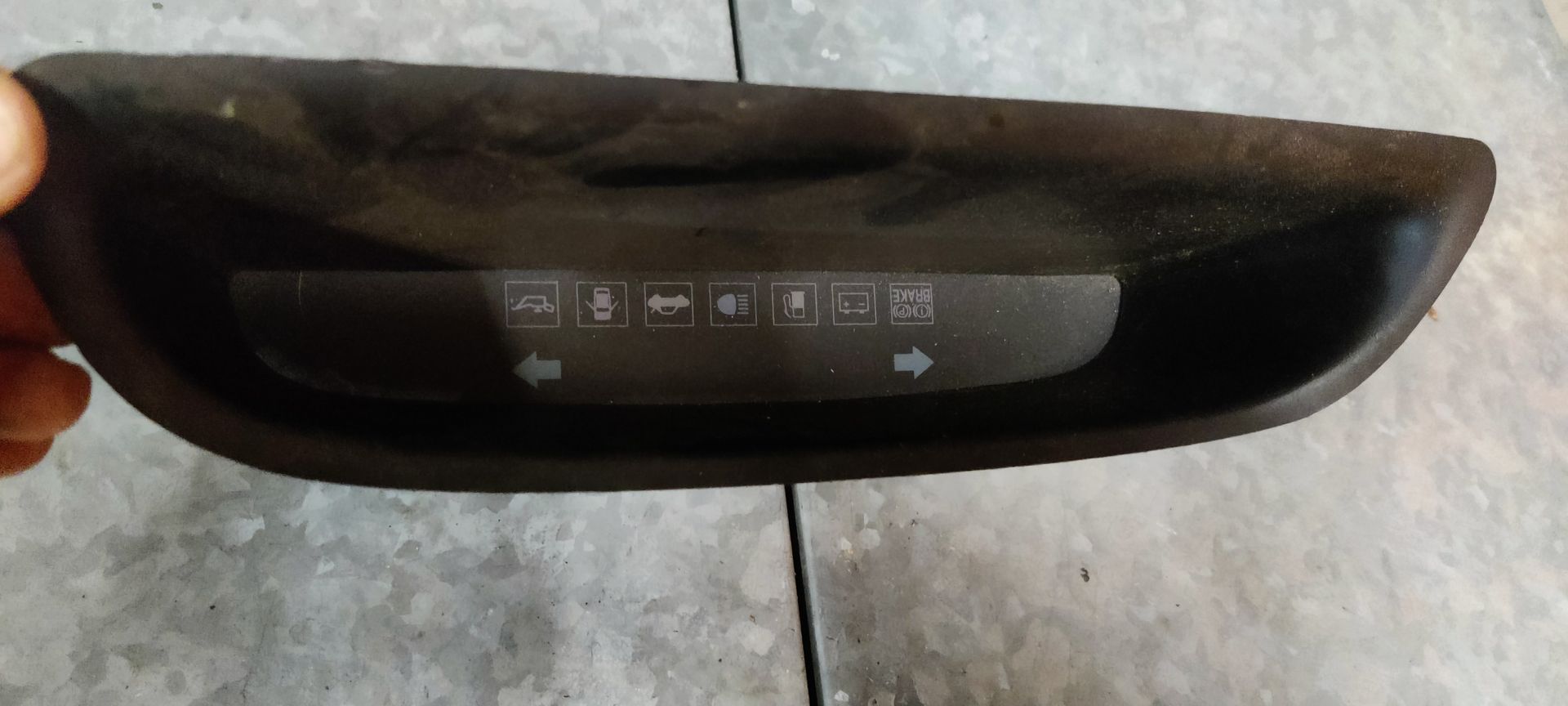 Hyundai Matrix instrumentenpaneel display uit 2006.