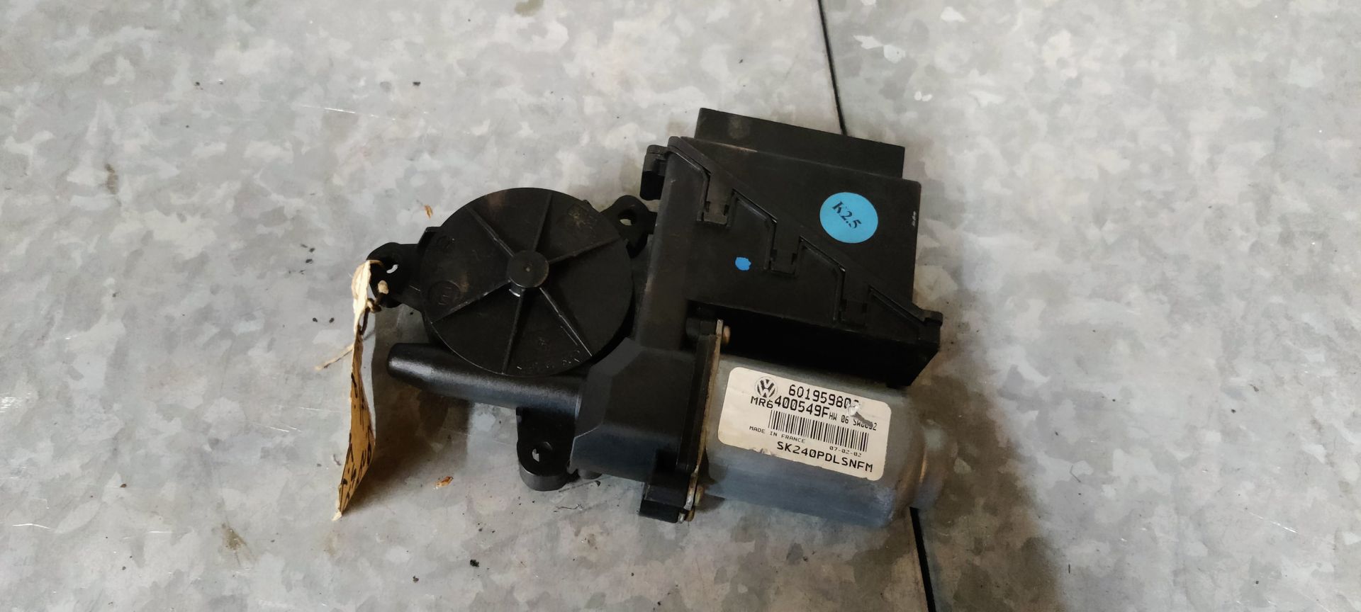 VW Polo ruitenwissermotor rechtsvoor 2003.