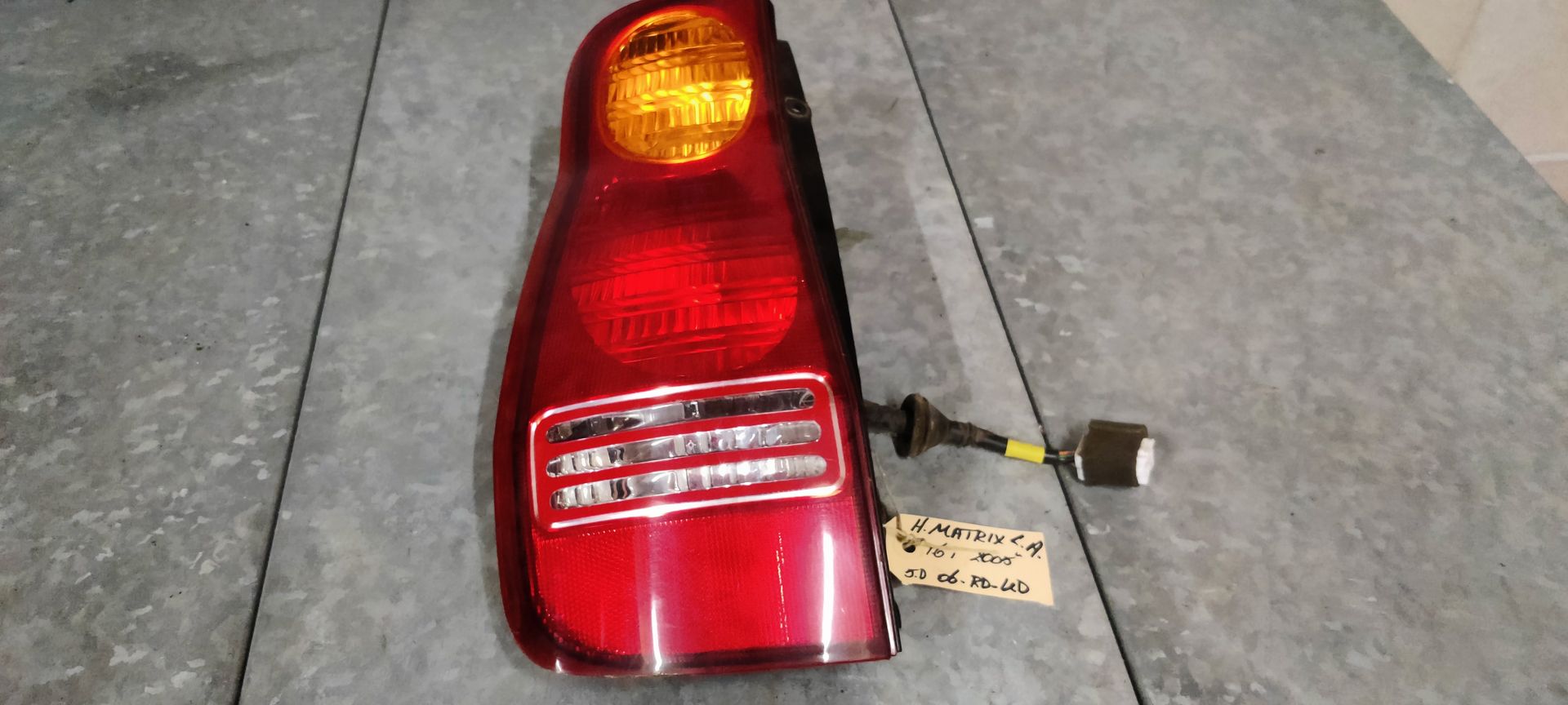 Hyundai Matrix uit 2005 linker achterlicht.