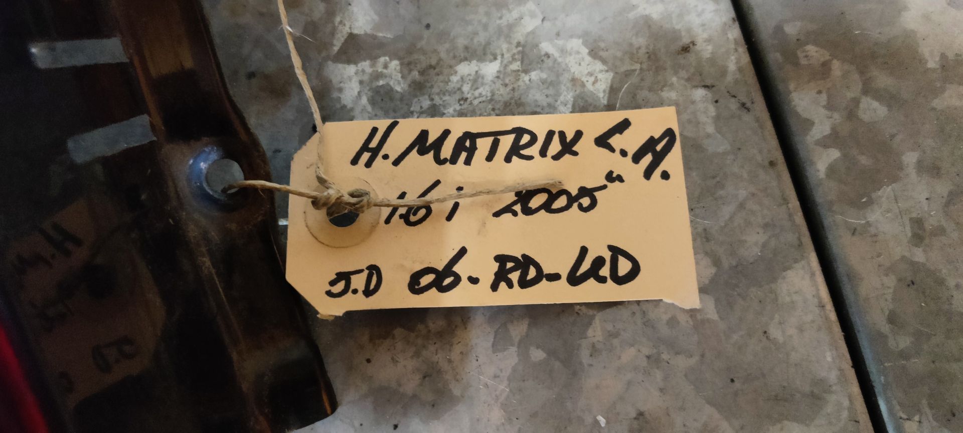 Hyundai Matrix uit 2005 linker achterlicht.