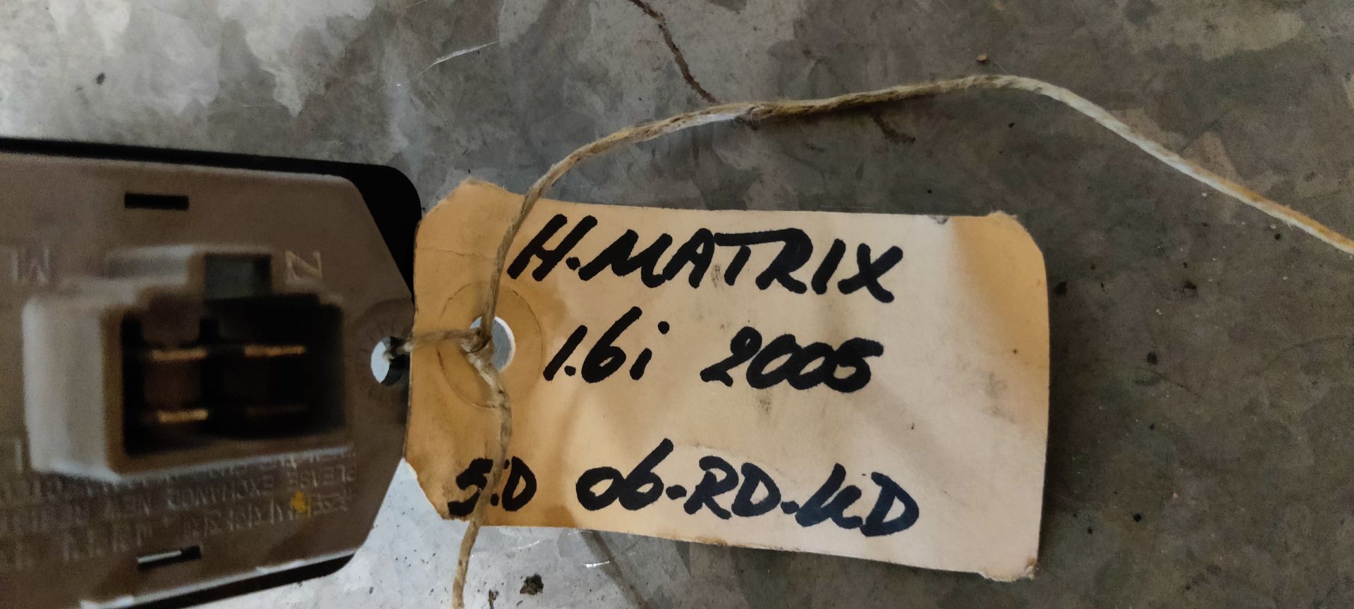 Hyundai Matrix weerstand van een 1.6i uit 2005.