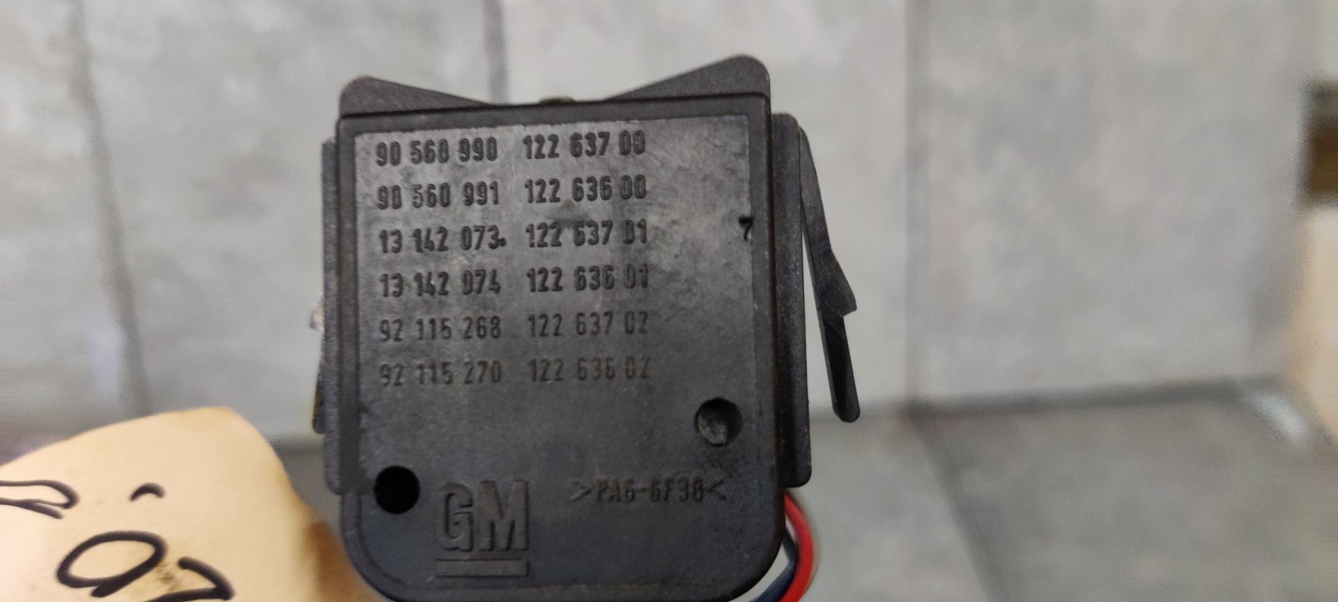 Opel Zafira van 2004 richtingaanwijzer schakelaar.