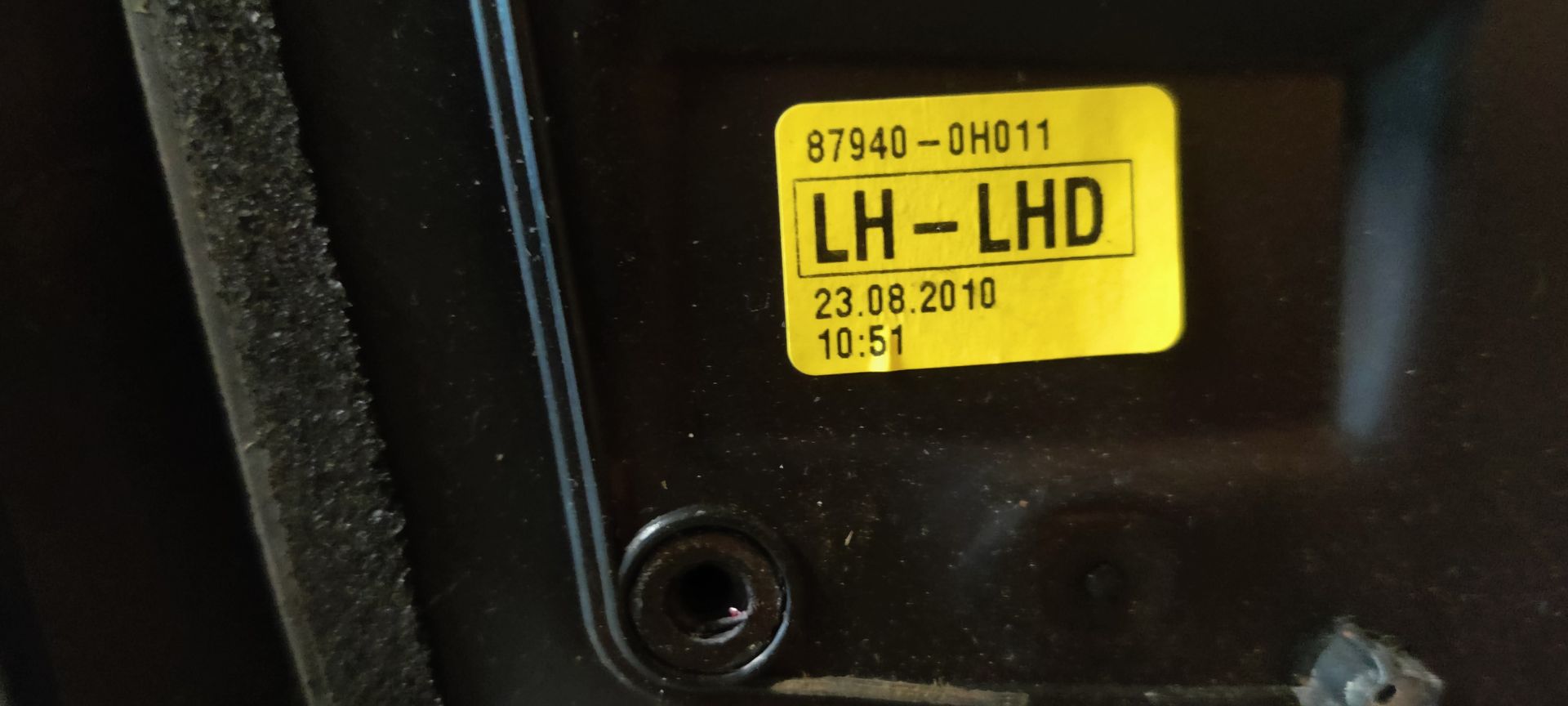 Citroen C1 linkerspiegel uit 2010.