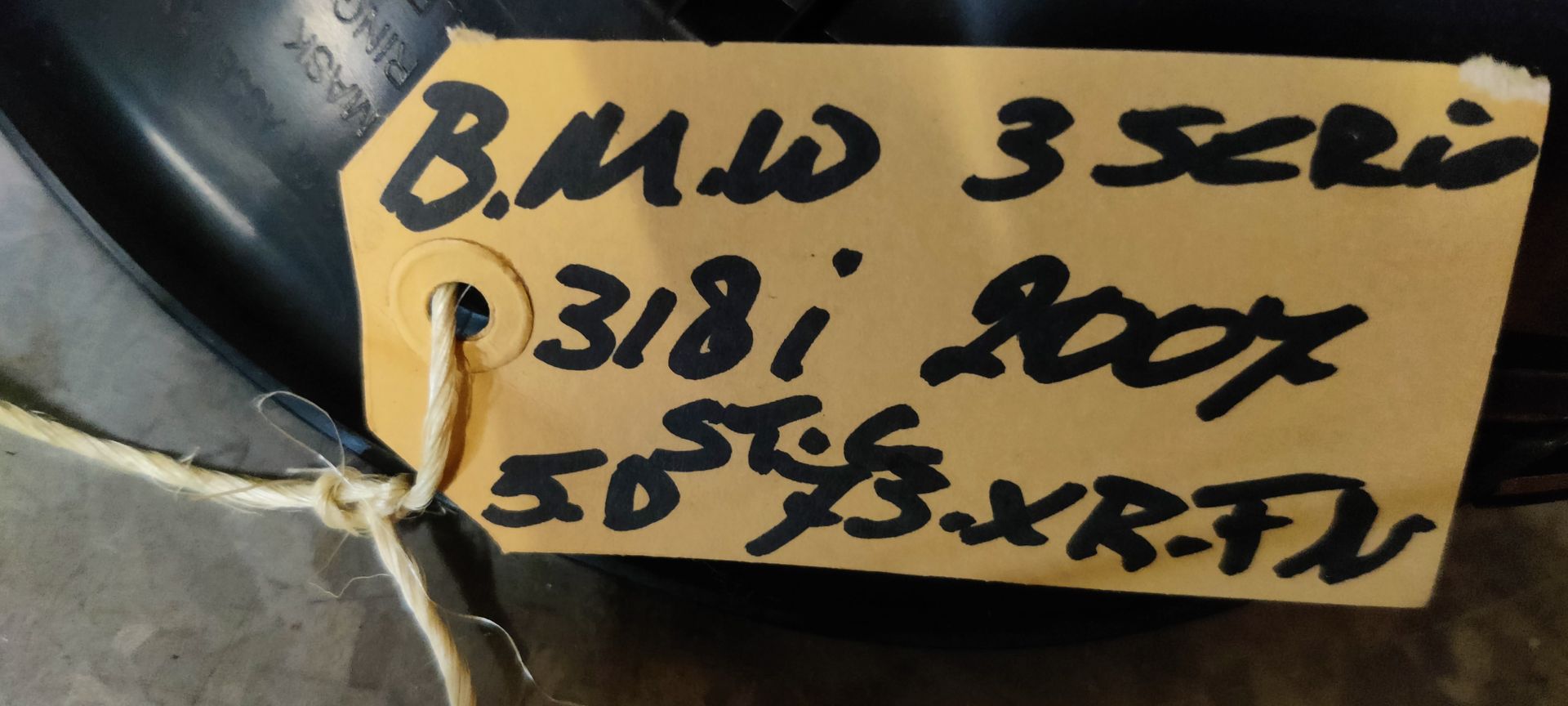 BMW km teller en toerenteller van een 3 serie (E91), bj 2007.