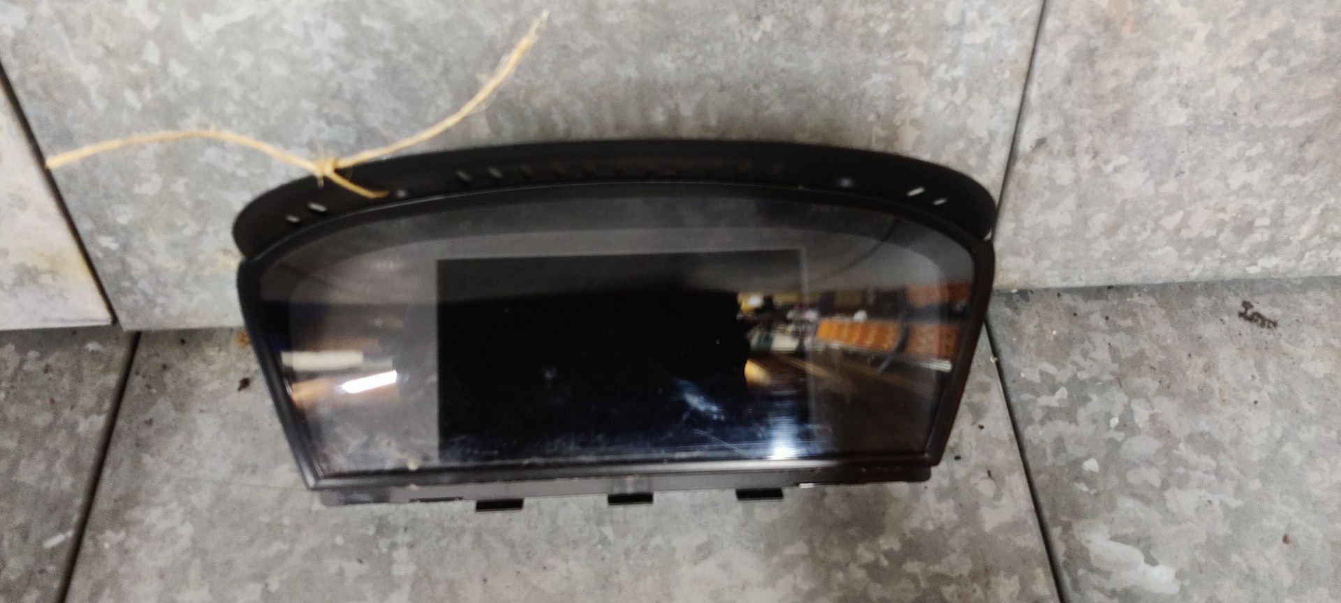 BMW Navigatie-informatiedisplay van een 3 serie (E90, E91), bj 2007.