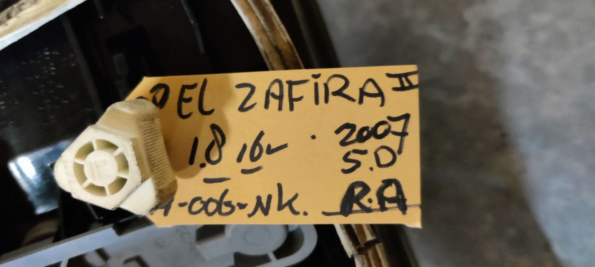 Opel Zafira II van 2007 rechter achterlicht.