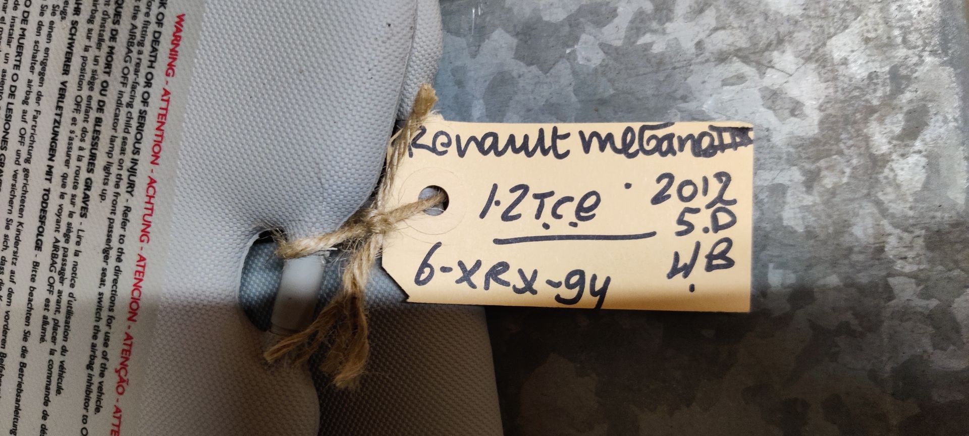 Renault Megane III zonneklep links en rechts uit 2012.