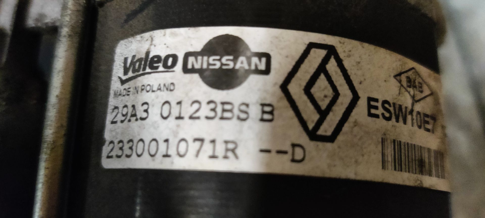 Twingo startmotor van een 1.2 TCe