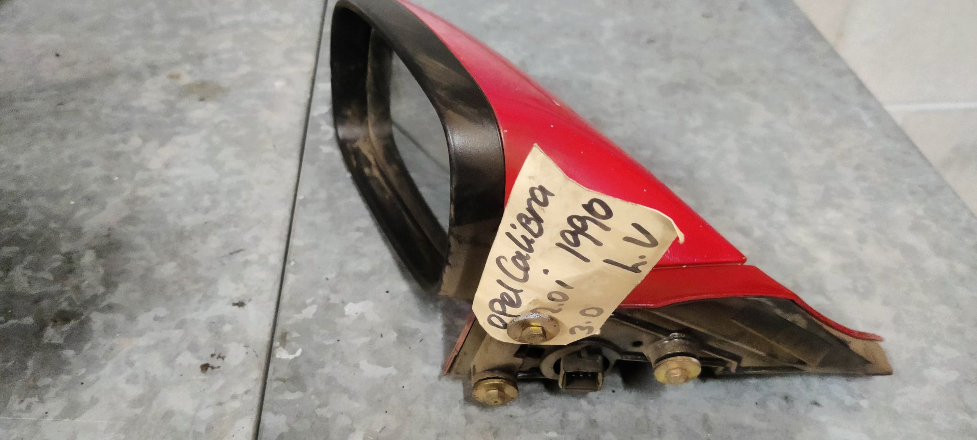 rode Opel Calibra onderdelen bij Stegeman autosloperij te Exel. www.stegemancarparts.nl