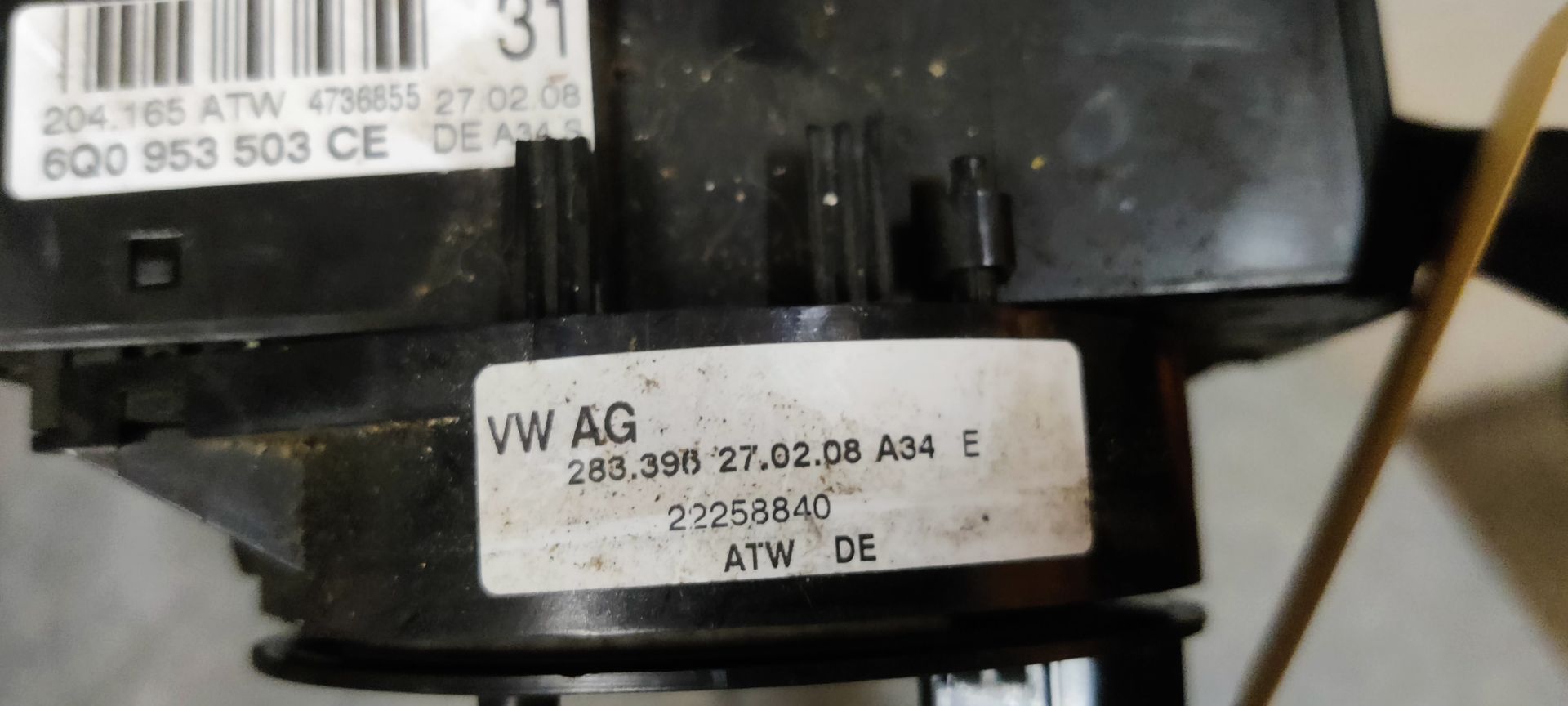 VW Polo  gebruikte stuurkolomschakelaar.