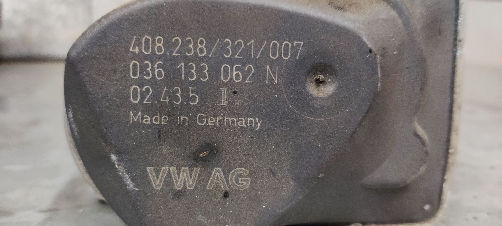 Gasklephuis van een VW Polo op voorraad